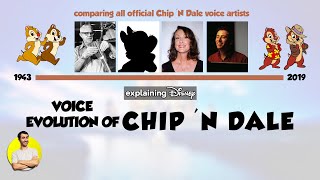 Voice Evolution of CHIP 'N DALE  76 Years Compared & Explained | CARTOON EVOLUTION