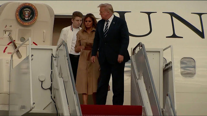 President Trump, First Lady Melania Trump, Barron Trump Arrive in Washington from NJ Aug 16 2020