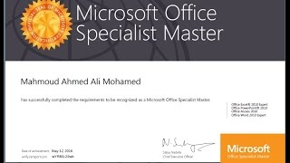 طريقة تحميل وتنزيل شهادة MOS او شهادة  MCE او  شهادة MTA screenshot 5