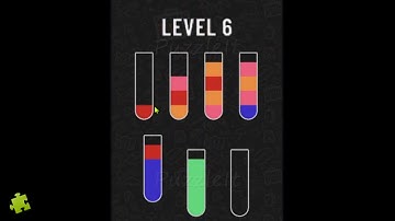 Water Sort Puzzle - Level 6 | Color Puzzle Game Solution