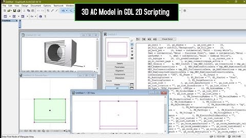 #Archicad #begineer #Tutorial - 3D AC Model in 2D Scripting in very less size