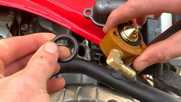 EASY Thermobob 2 Install on the KLR650 (including Temp. Gauge Overlay)