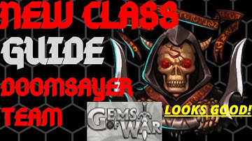 NEW CLASS! Doomsayer Team  | Gems of War class event guide | Quest and going over talents traits