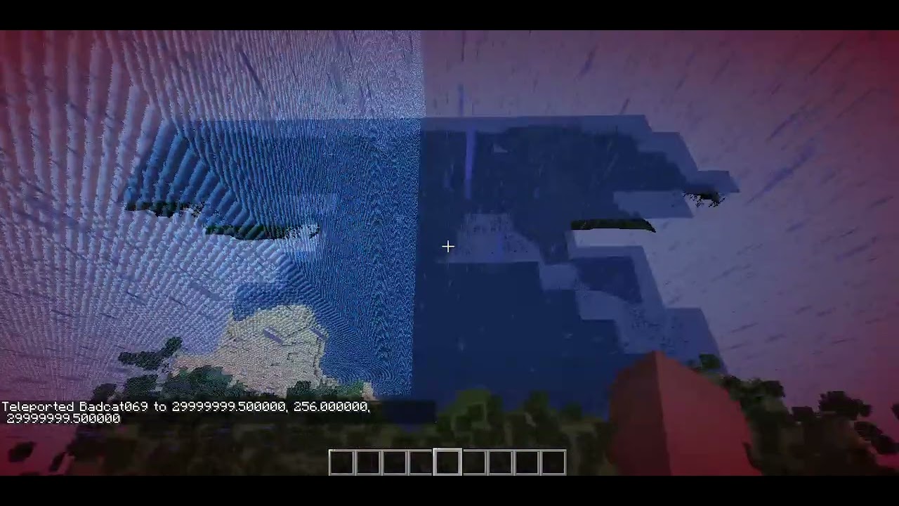 how to teleport past the minecraft world border - YouTube