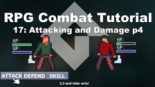 [GMS2] Make a Turn-based RPG Combat System in GameMaker Studio 2 (p.17 Attack and Damage 4) | FunBox