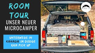 Wir sind zurück! Roomtour Microcamper | Truckbed Camping