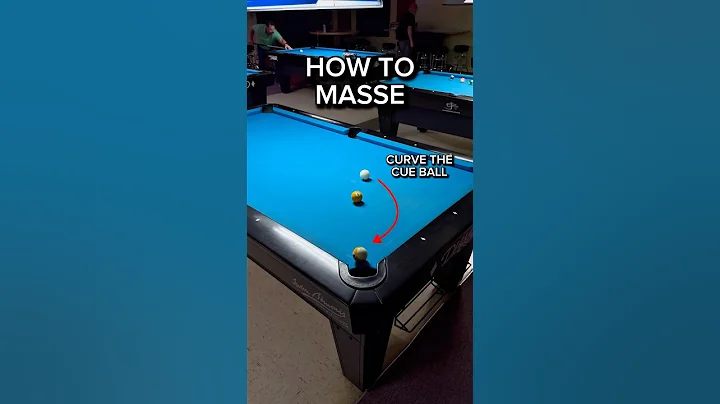 How to Massé (Curve) the Cue Ball around another ball#magicmikebilliards #jflowers