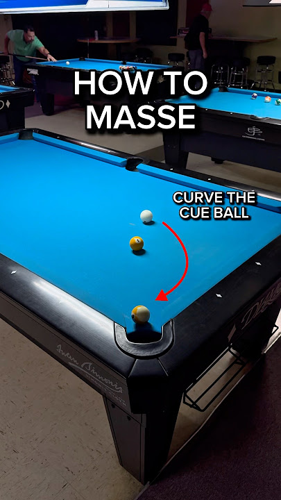 How to Massé (Curve) the Cue Ball around another ball#magicmikebilliards #jflowers