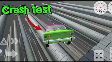 Simple car crash physics simulator | Beamng for mobile? | Crash tests | gameplay