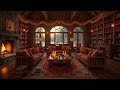 Calming Fireplace Jazz ❄️ Cozy Winter Sounds for Deep Work, Study &amp; Inner Peace