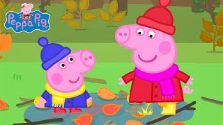 Peppa Pig Goes On An Autumn Walk Peppa Pig Family Cartoons For Kids