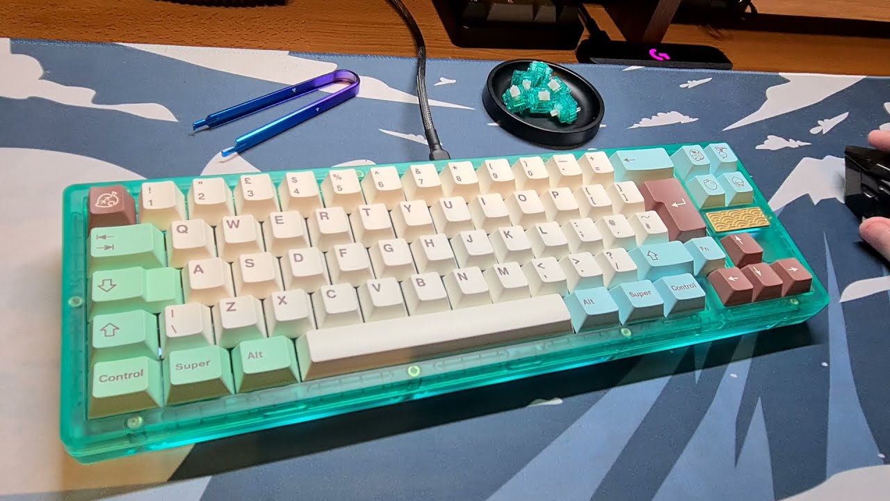 Ikki68 Aurora R1 Novelkeys Silk Emerald Switch PBT Islander YouTube