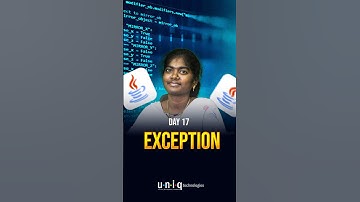 "ஆரம்பிக்குறோம் Scratchல இருந்து இன்னைக்கு Day 17 |  What is Exceptional handling in Java