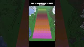 Minecraft Pink to Orange to Red to Green Gradient