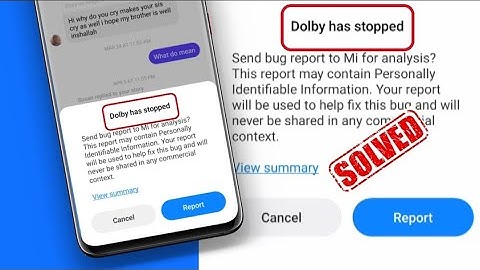 Dolby has stopped Working on Xiaomi(MiUi13)