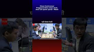 Chess Controversy! Praggnanandhaa stops clock; draw call sparks uproar