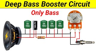 Ultra Powerful Bass Booster Circuit || Only Deep Bass || Low  Pass Filter || SKR Electronics Lab