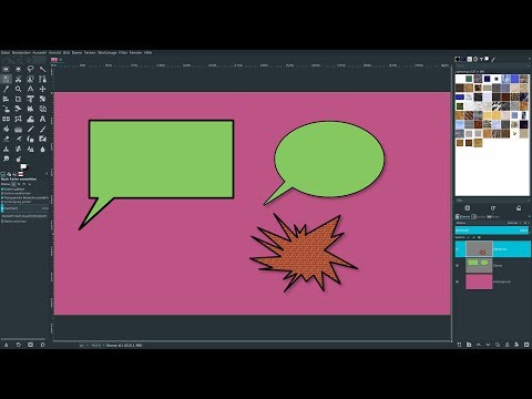 Gimp 2.10: Sprechblasen erzeugen