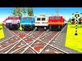 【踏切アニメ】あぶない電車 TRAIN THOMAS 🚦 Fumikiri 3D Railroad Crossing Animation Kereta Api Kartun