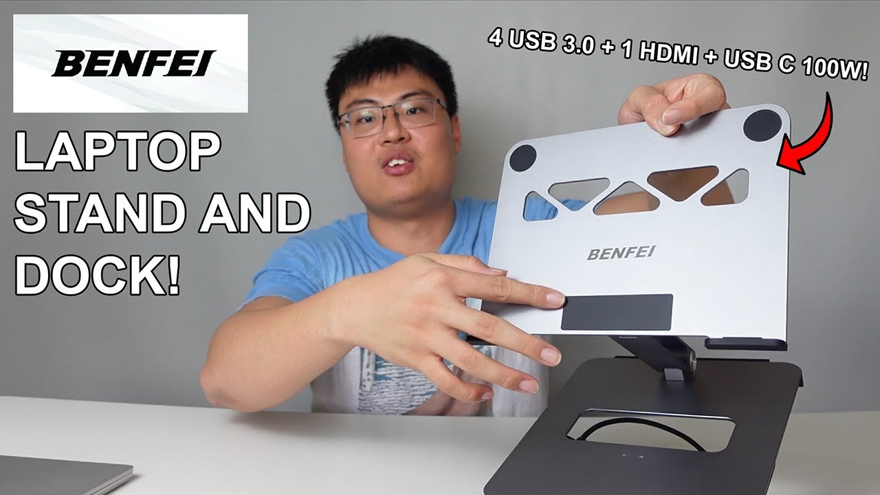 BENFEI 6-in-1 USB-C Laptop Stand Docking Station Review: 4K60 HDMI, 4×USB 3.0, 100W PD