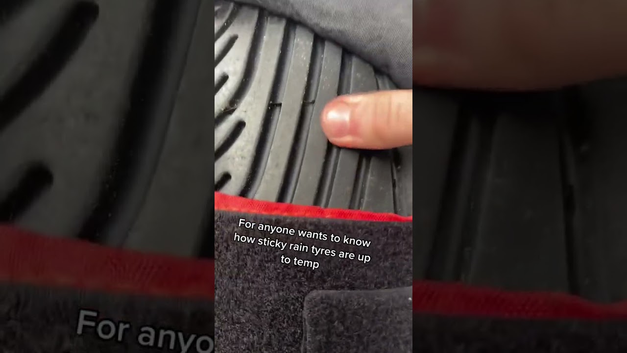How soft rain tyres get🤯
