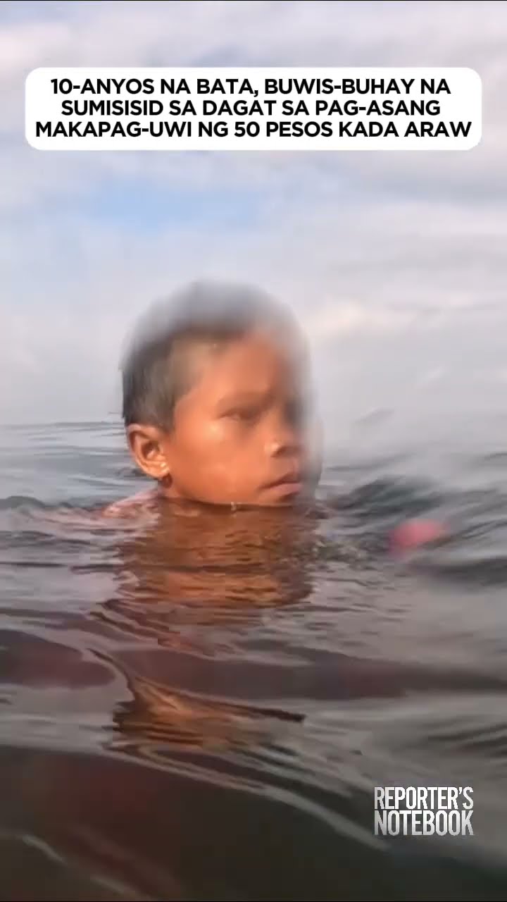 10-anyos na bata, buwis-buhay na sumisisid sa dagat! | Reporter’s Notebook