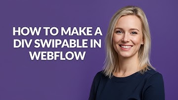 How to Make a Div Swipable In Webflow - Julia