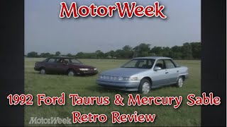 MotorWeek — 1992 Ford Taurus & Mercury Sable Retro Review
