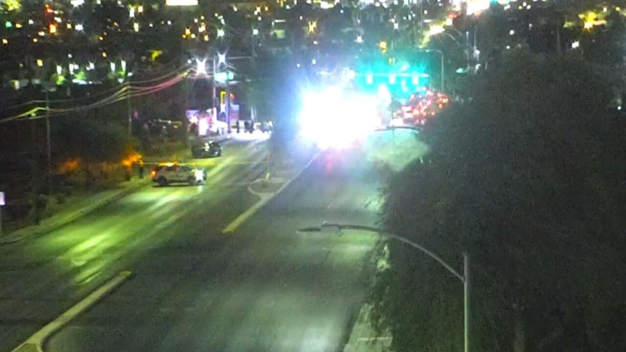 Police investigate North Las Vegas crash that killed pedestrian - YouTube