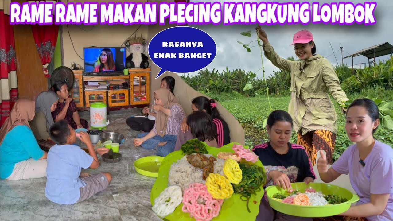 KOMPAK MEMBUAT PLECING KANGKUNG BERSAMA TETANGGA DI PERUMAHAN, SERU SEKALI CARI KANGKUNG LIAR