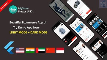 Flutter Ecommerce App UI with Multi Language | Dark Mode | Flutter UI