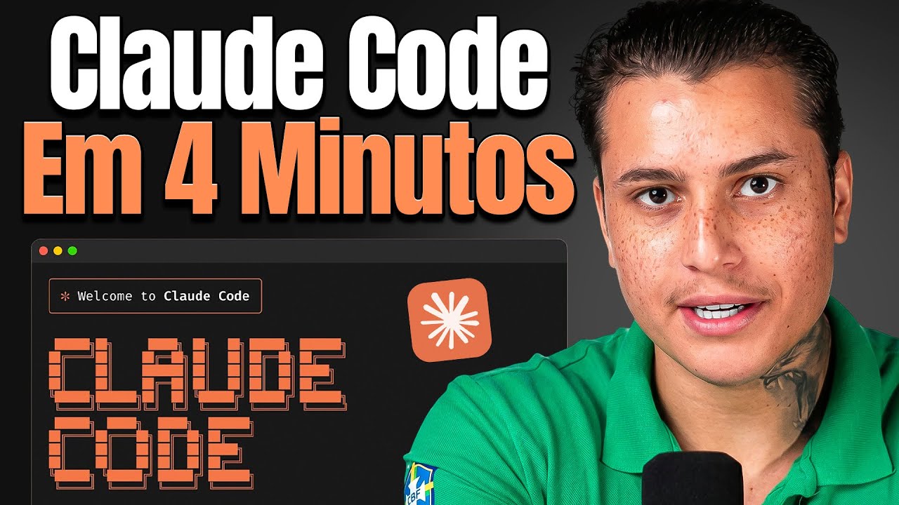 CLAUDE CODE PARA INICIANTES EM 4 MINUTOS - YouTube