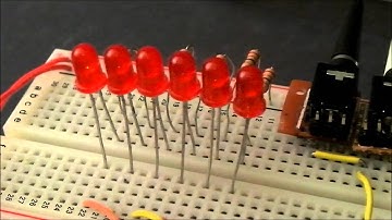 Arduino visual audio display - Super Mario Bros overworld theme