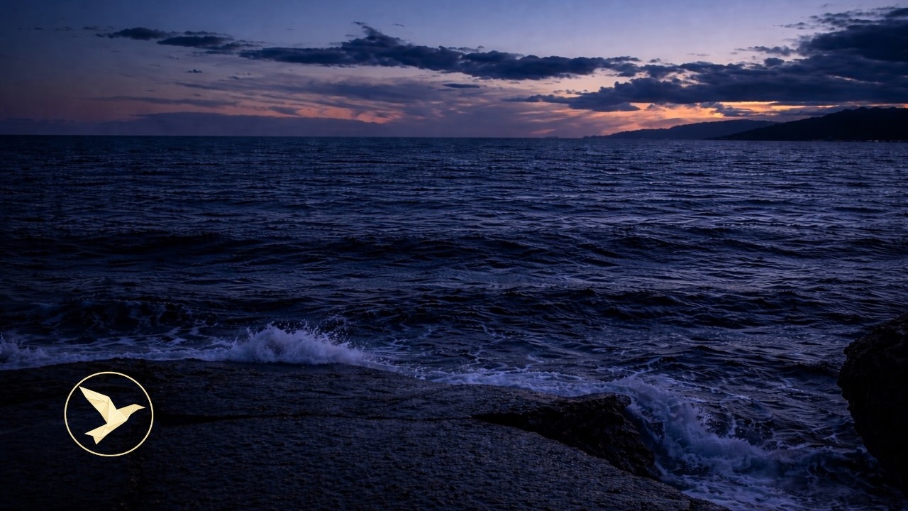 🧠 OCEAN WAVES FOR OVERTHINKING ▶ 11 HOURS STEADY MEDITERRANEAN SEA SOUND 🌊