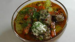 КАРТОФЕЛЬНЫЙ СОУС С МЯСОМ. Рецепт приготовления. КАК БЫСТРО ПРИГОТОВИТЬ.