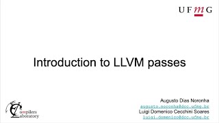 Introduction to LLVM Passes