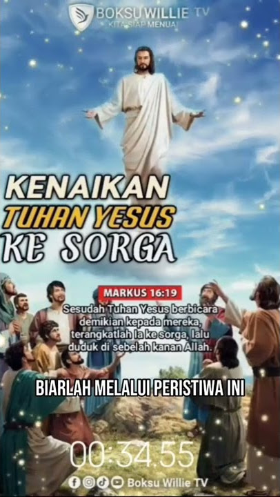 KENAIKAN TUHAN YESUS KE SORGA #shorts #quote #rohanikristen #boksuwillietv
