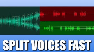How To Split Voices In One Audio Track FAST!