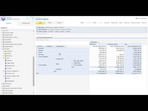 OLAP Analysis with Kyubit BI