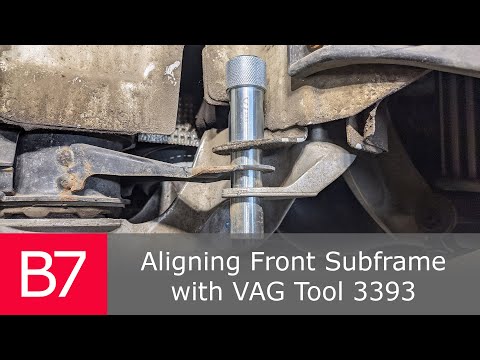 Audi/VW Tool 3393 | How to align front subframe | Audi A4 B7