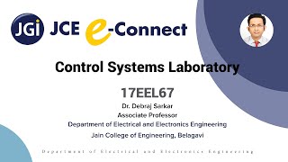 JCE EEE Control System Laboratory 17EEL67 Exp.9