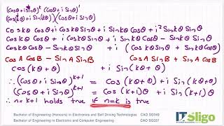 Complex Numbers Q4 2018 Paper 1 Leaving Cert Higher Level Maths