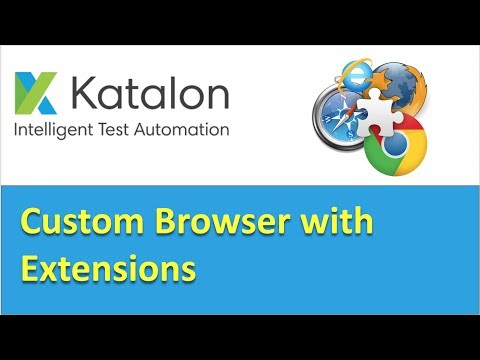 KatalonStudio | How to open browser with extensions loaded