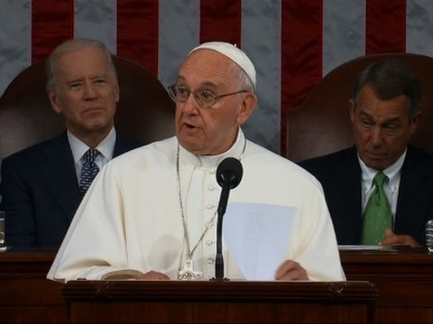 पोप फ्रांसिस ने कांग्रेस को ऐतिहासिक भाषण दिया