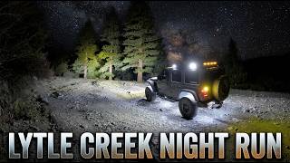 Lytle Creek Night Run Testing My Off Road Lights