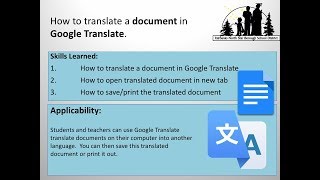 How to translate a document from your computer in Google Translate.