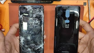 OnePlus 6,  Back Glass Panel Replacement | Oneplus 6 phone restoration Apptech
