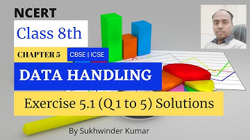 Exercise 5.1 (Q1 to 5) Data Handling Chapter 5 | Class 8 Maths | NCERT | CBSE | ICSE | YRS4learning