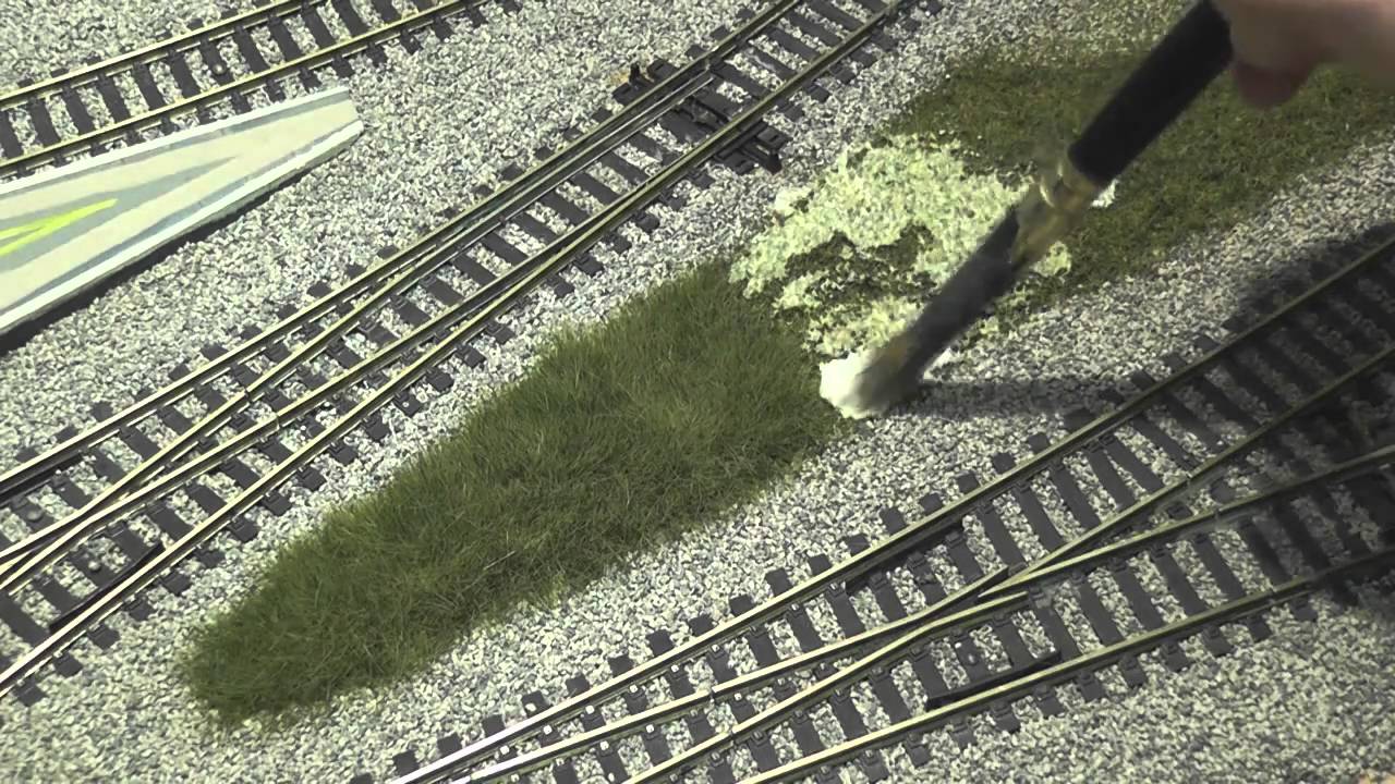 How To Use Static Grass On A Model Railway Layout