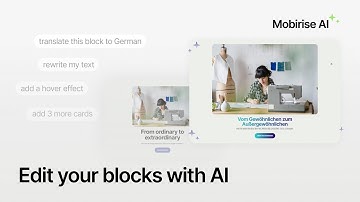 Edit your website Blocks with AI | Mobirise AI Website Builder